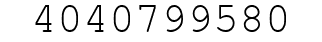 Number 4040799580.