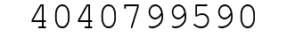 Number 4040799590.