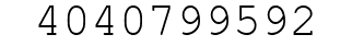 Number 4040799592.