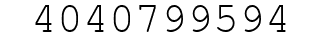 Number 4040799594.