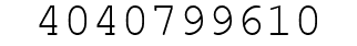 Number 4040799610.