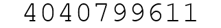 Number 4040799611.