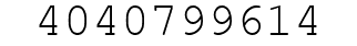 Number 4040799614.