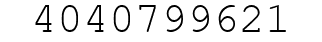 Number 4040799621.