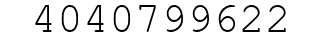 Number 4040799622.