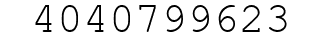 Number 4040799623.