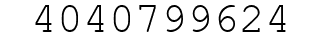 Number 4040799624.