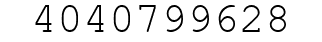 Number 4040799628.