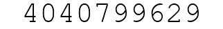 Number 4040799629.