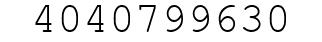Number 4040799630.