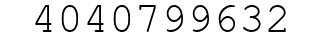 Number 4040799632.