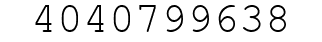 Number 4040799638.