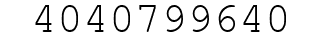 Number 4040799640.