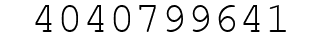 Number 4040799641.