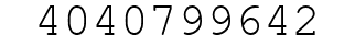 Number 4040799642.