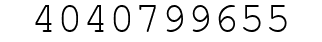 Number 4040799655.