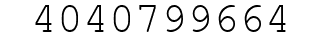 Number 4040799664.