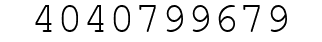Number 4040799679.