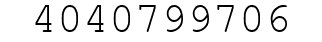 Number 4040799706.