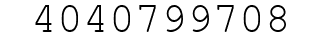 Number 4040799708.