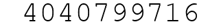 Number 4040799716.