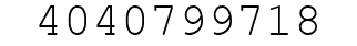 Number 4040799718.