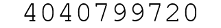 Number 4040799720.