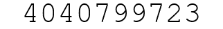 Number 4040799723.