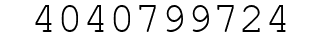 Number 4040799724.