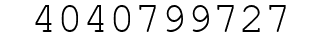 Number 4040799727.