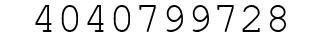 Number 4040799728.