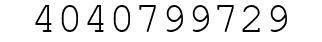 Number 4040799729.
