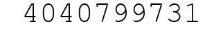 Number 4040799731.