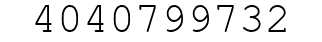 Number 4040799732.