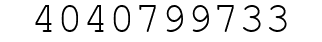 Number 4040799733.