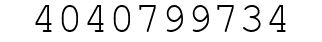 Number 4040799734.