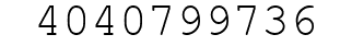 Number 4040799736.