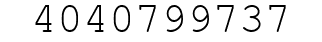 Number 4040799737.