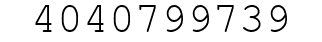 Number 4040799739.