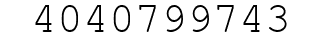 Number 4040799743.