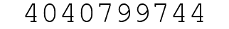 Number 4040799744.