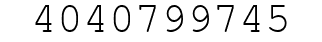 Number 4040799745.