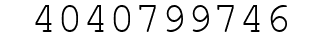 Number 4040799746.