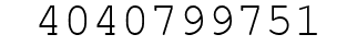 Number 4040799751.