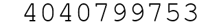 Number 4040799753.