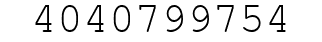 Number 4040799754.