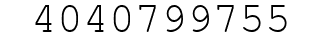 Number 4040799755.