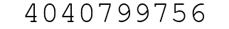 Number 4040799756.