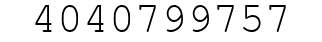 Number 4040799757.