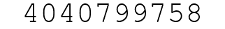 Number 4040799758.